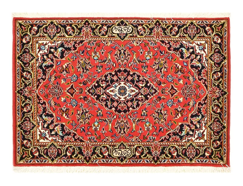 Keshan Teppich 70x100cm - Perserteppich - rot