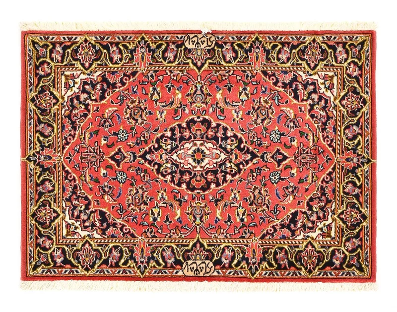 Keshan Teppich 70x100cm - Perserteppich - rot