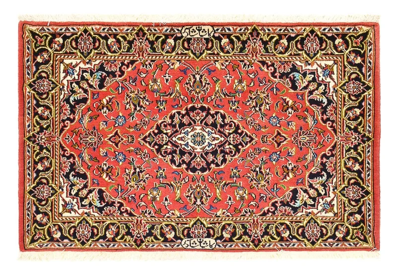 Keshan Teppich 70x100cm - Perserteppich - rot