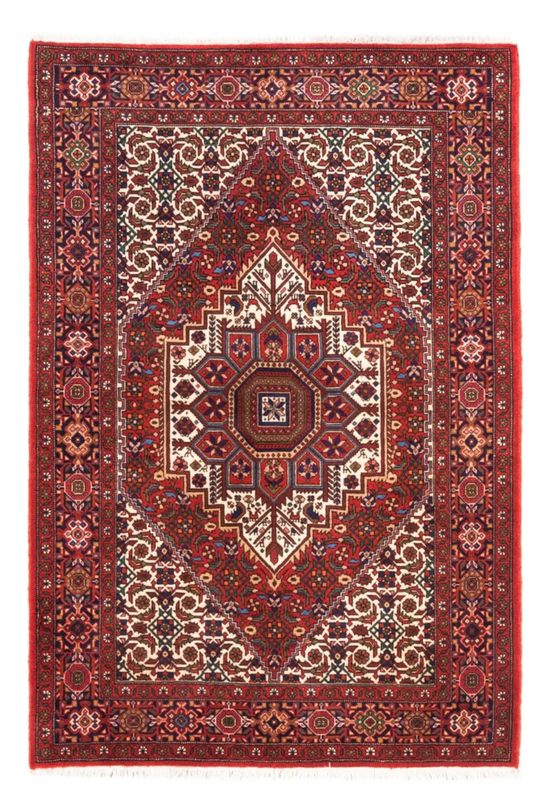 Gholtogh Teppich 98x148cm - Perserteppich - rot