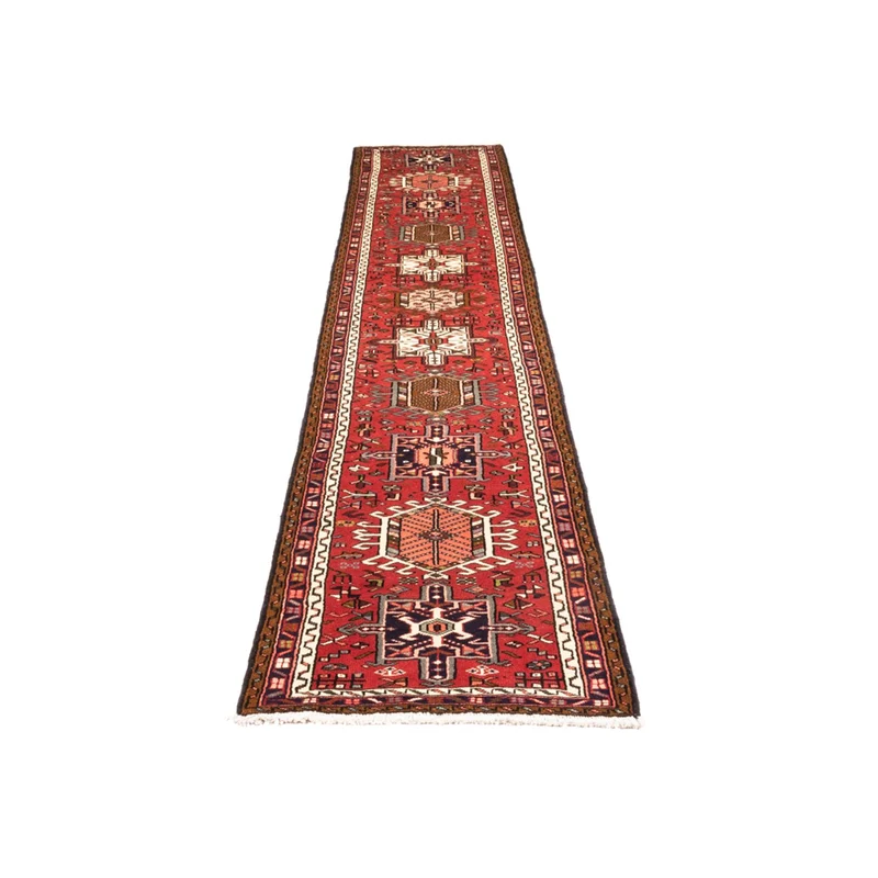 Qaraja Teppich 70x390cm - Perserteppich - rot