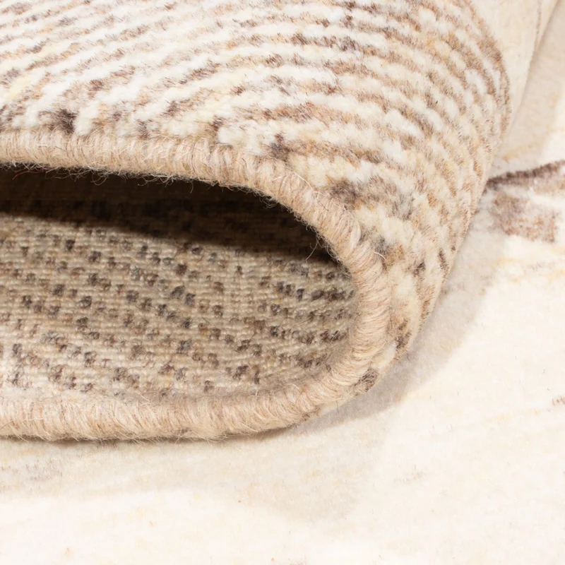 Gabbeh Persisch Teppich 96x145cm - Perserteppich Wollteppich - hellbeige