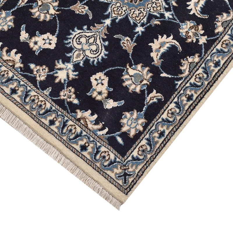 Nain - 12La Teppich 79x200cm - Perserteppich - dunkelblau