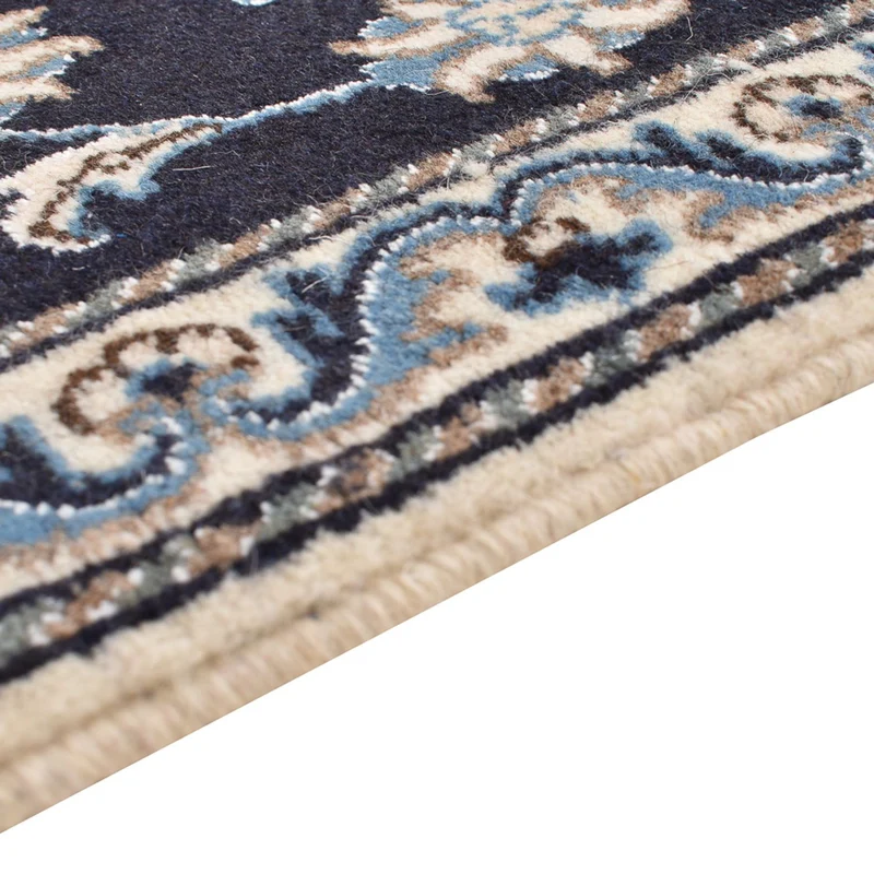 Nain - 12La Teppich 79x200cm - Perserteppich - dunkelblau