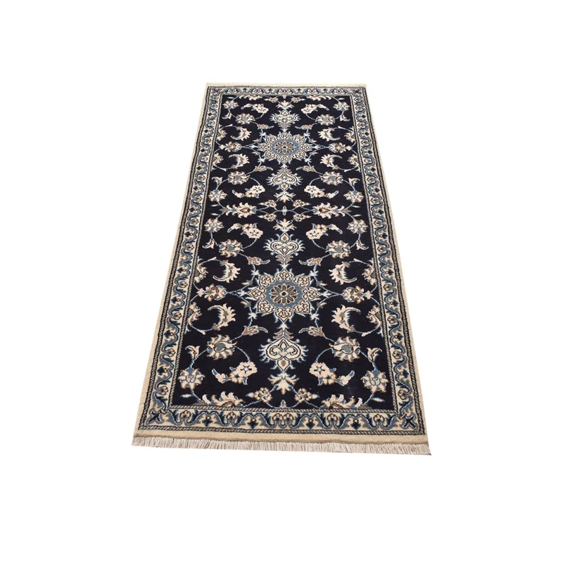 Nain - 12La Teppich 79x200cm - Perserteppich - dunkelblau