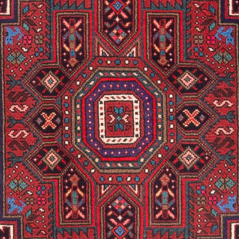 Gholtogh Teppich 76x123cm - Perserteppich - rot