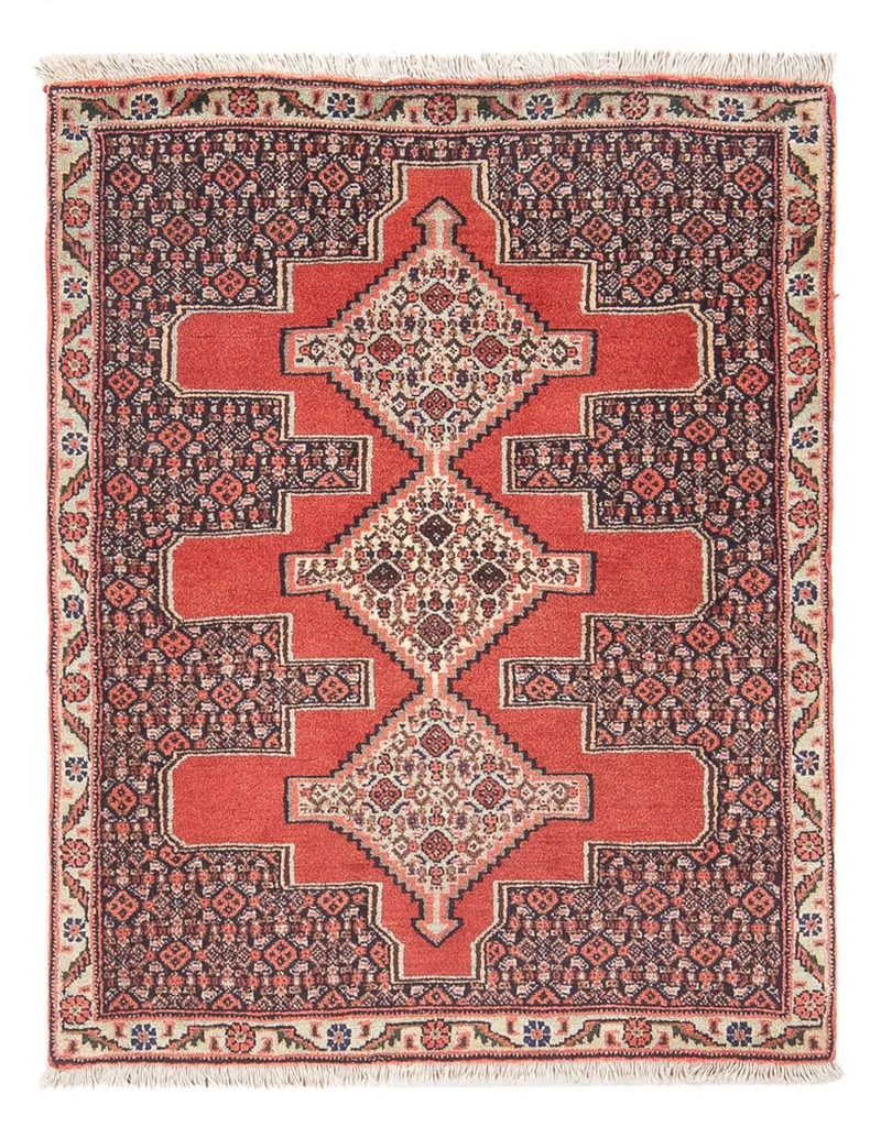 Senneh Teppich 72x98cm - Perserteppich - rot