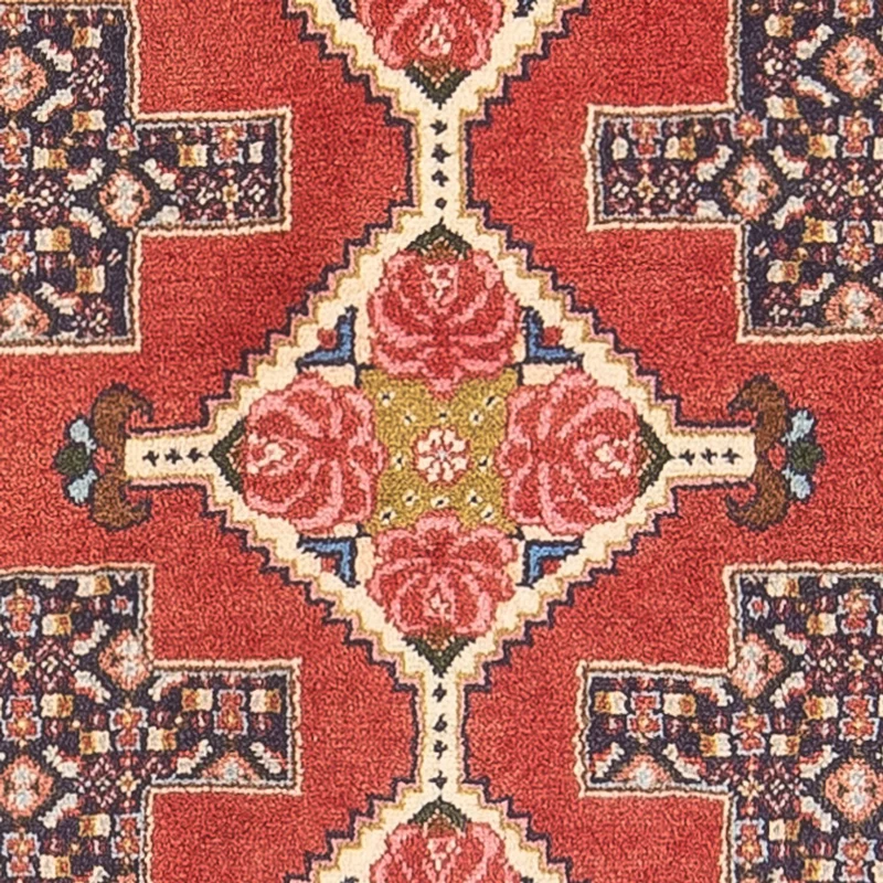 Senneh Teppich 75x102cm - Perserteppich - rot