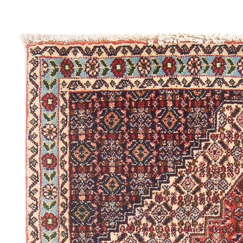 Senneh Teppich 75x105cm - Perserteppich - dunkelblau