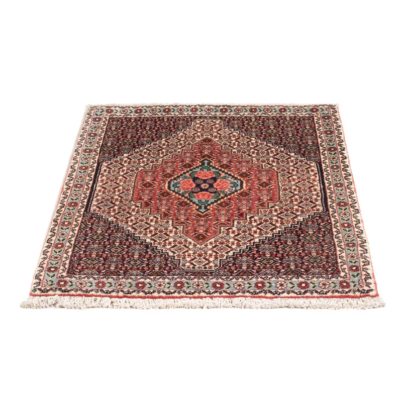 Senneh Teppich 75x105cm - Perserteppich - dunkelblau