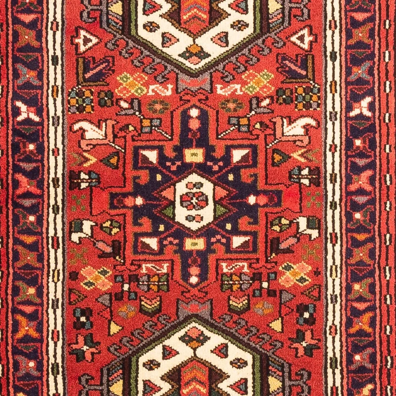 Qaraja Teppich 70x296cm - Perserteppich - rot