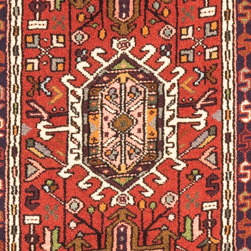Qaraja Teppich 70x285cm - Perserteppich - rot