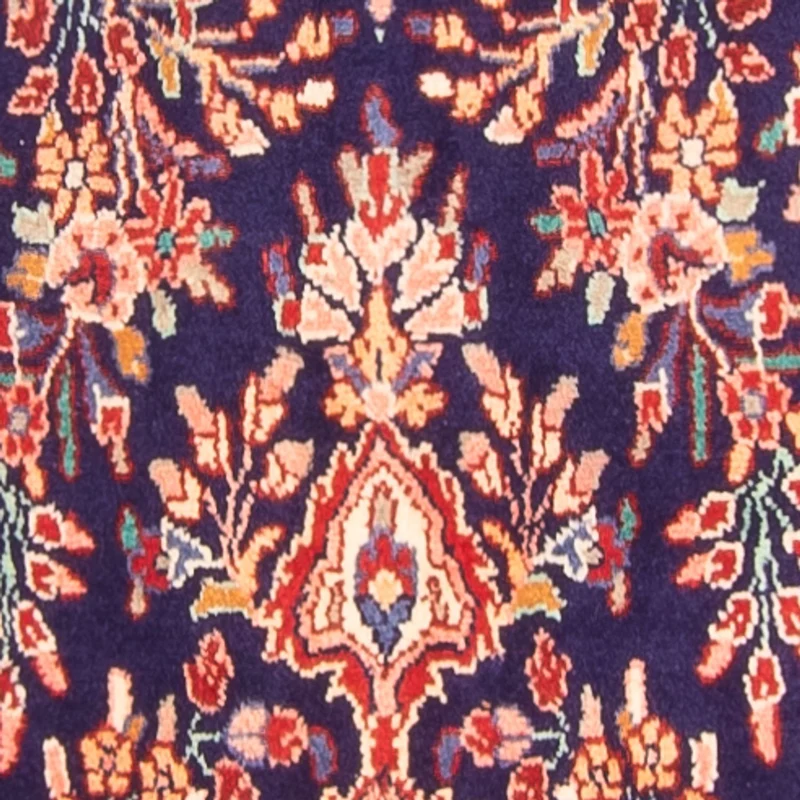Rudbar Teppich 108x313cm - Perserteppich - dunkelblau