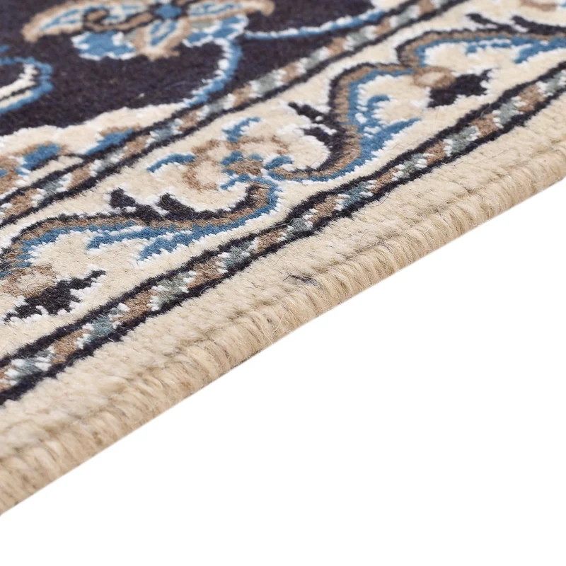 Nain - 12La Teppich 70x140cm - Perserteppich - dunkelblau