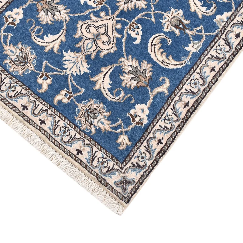 Perserteppich - Nain - 70 x 136 cm - blau