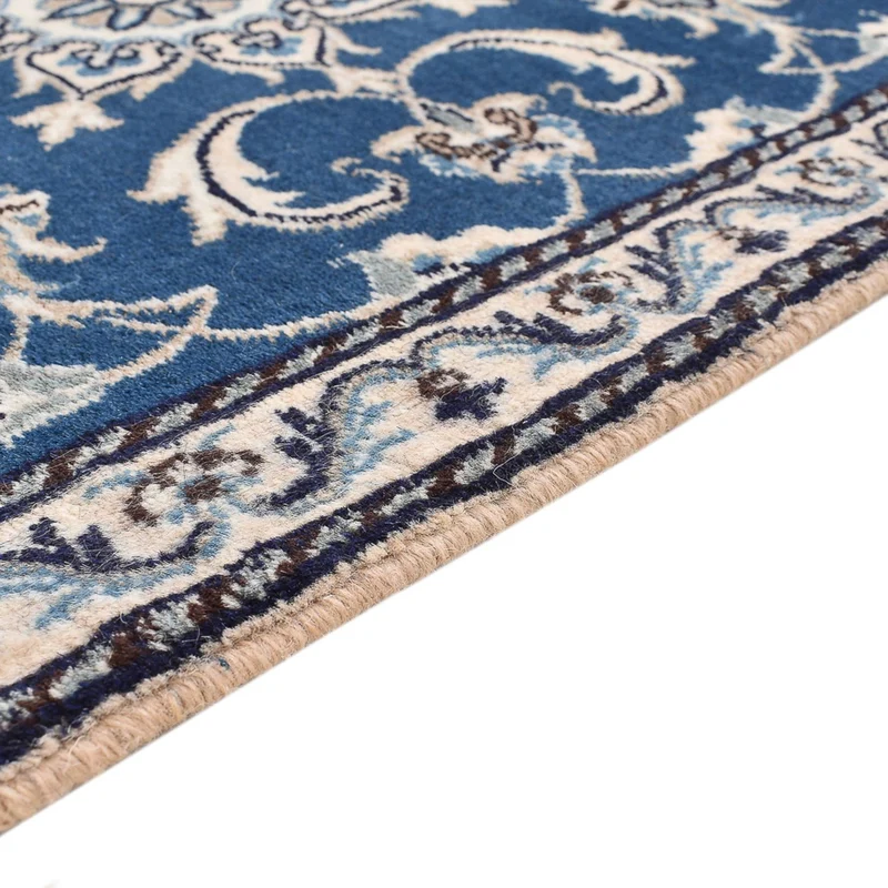 Nain - 12La Teppich 70x140cm - Perserteppich - blau