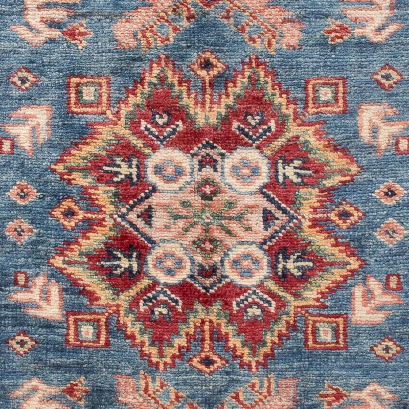Kazak Teppich 80x122cm - Orientteppich - blau