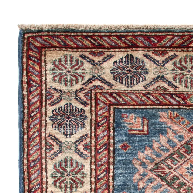 Kazak Teppich 80x122cm - Orientteppich - blau