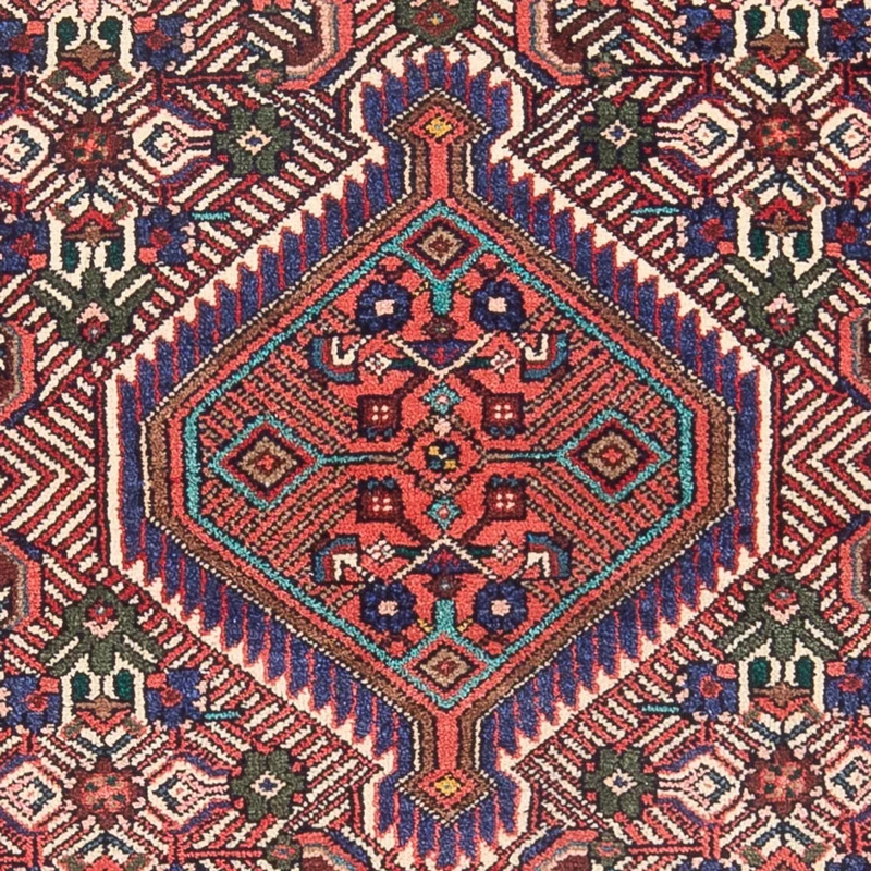 Hamadan Teppich 105x163cm - Perserteppich - rot