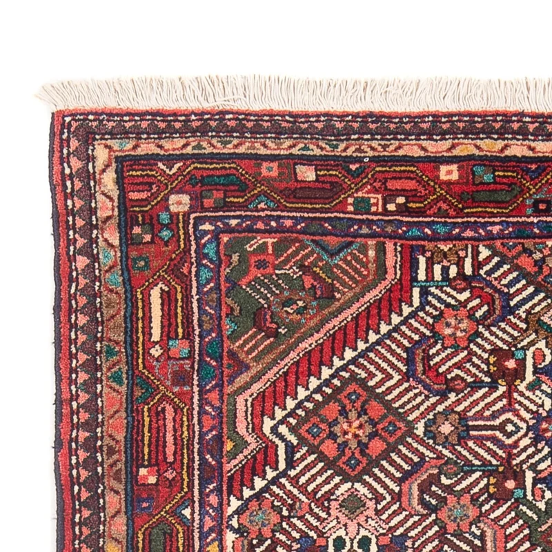 Hamadan Teppich 105x163cm - Perserteppich - rot