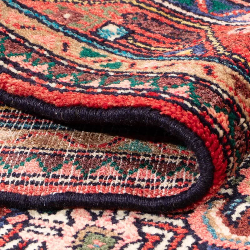 Hamadan Teppich 105x163cm - Perserteppich - rot