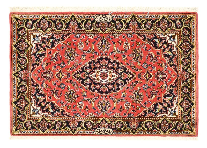 Keshan Teppich 70x100cm - Perserteppich - rot