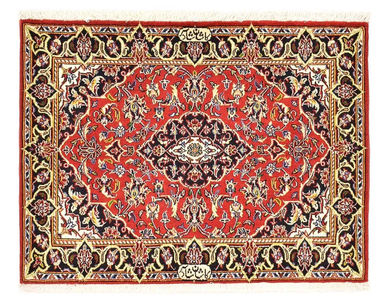Keshan Teppich 70x100cm - Perserteppich - rot