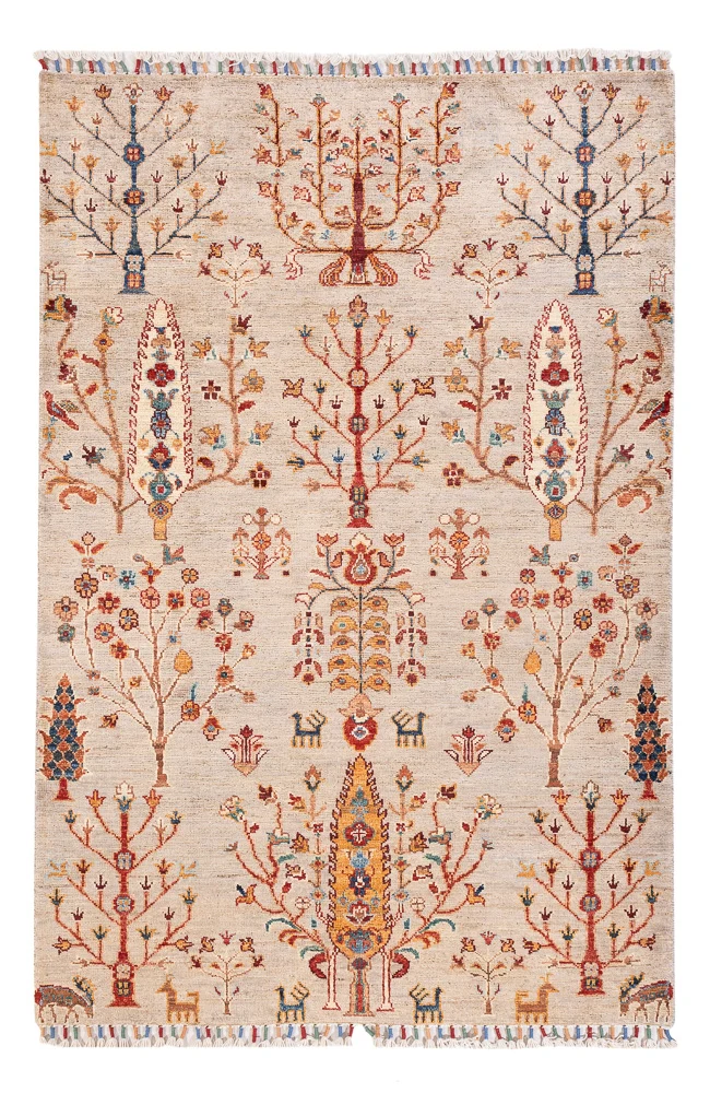 Ariana Teppich 100x150cm - Orientteppich - hellbeige