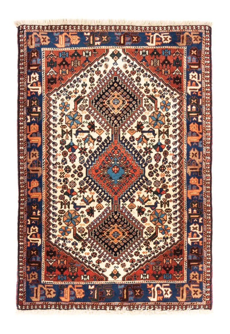 Yalameh Teppich 86x123cm - Perserteppich - creme