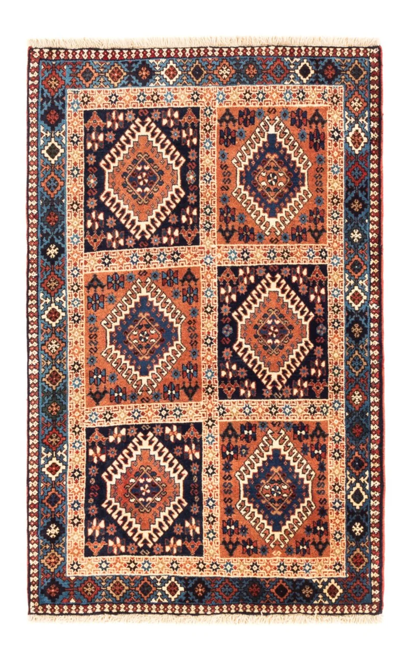 Yalameh Teppich 80x128cm - Perserteppich - mehrfarbig