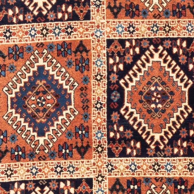 Yalameh Teppich 80x128cm - Perserteppich - mehrfarbig