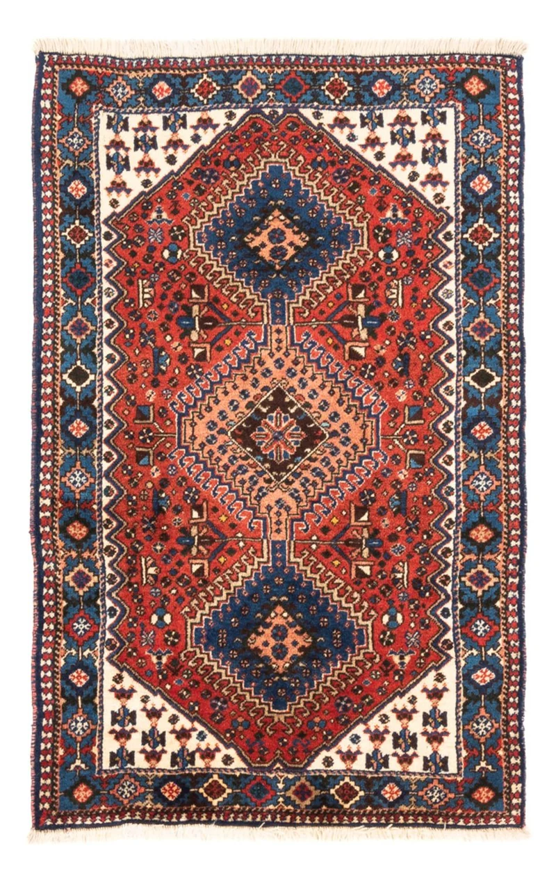 Yalameh Teppich 81x123cm - Perserteppich - rot