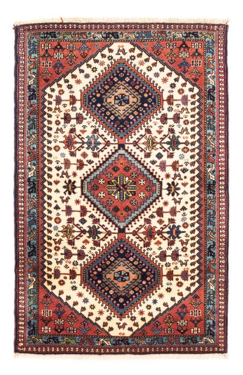 Yalameh Teppich 82x130cm - Perserteppich - creme