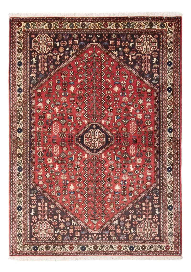Abadeh Teppich 104x150cm - Perserteppich - rot
