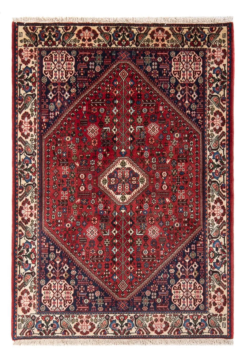 Abadeh Teppich 105x155cm - Perserteppich - rot