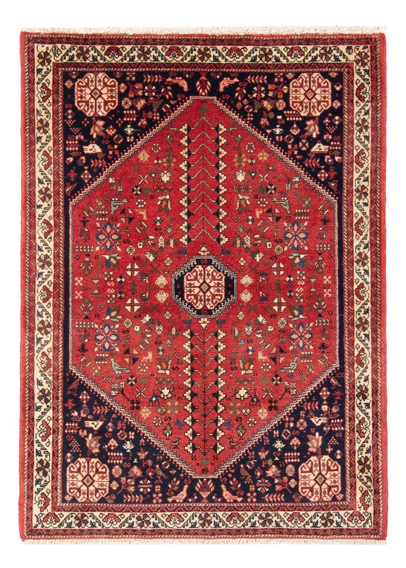 Abadeh Teppich 100x147cm - Perserteppich - rot