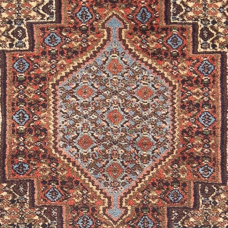 Senneh Teppich 74x105cm - Perserteppich - dunkelblau