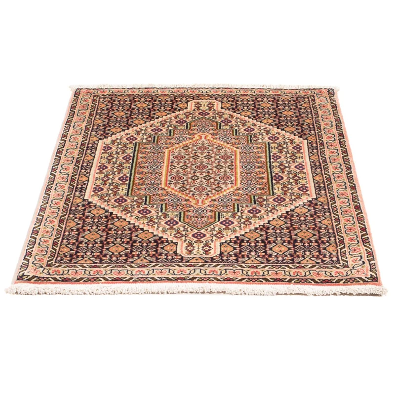 Senneh Teppich 75x102cm - Perserteppich - dunkelblau