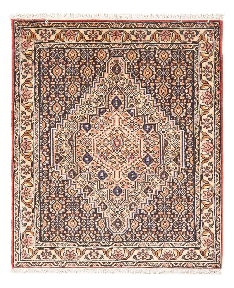 Senneh Teppich 75x98cm - Perserteppich - dunkelblau