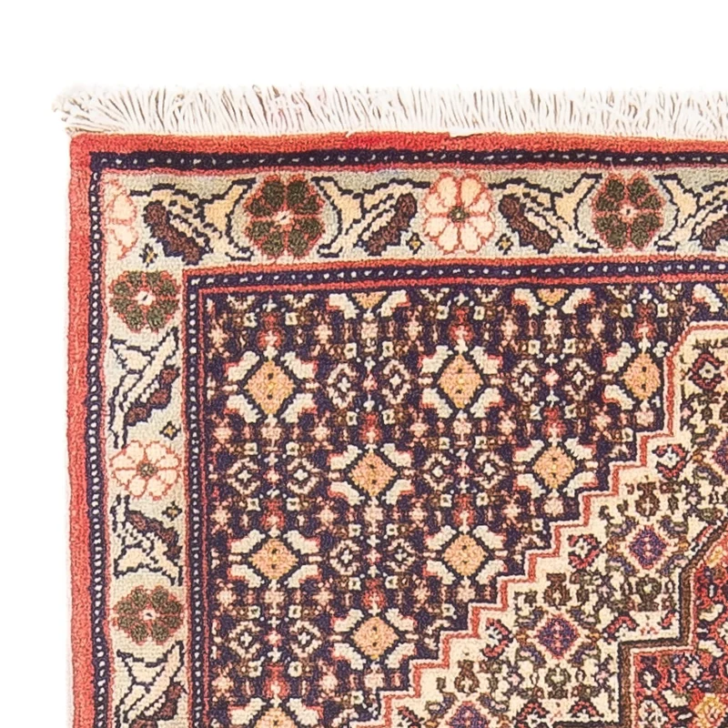 Senneh Teppich 74x100cm - Perserteppich - dunkelblau