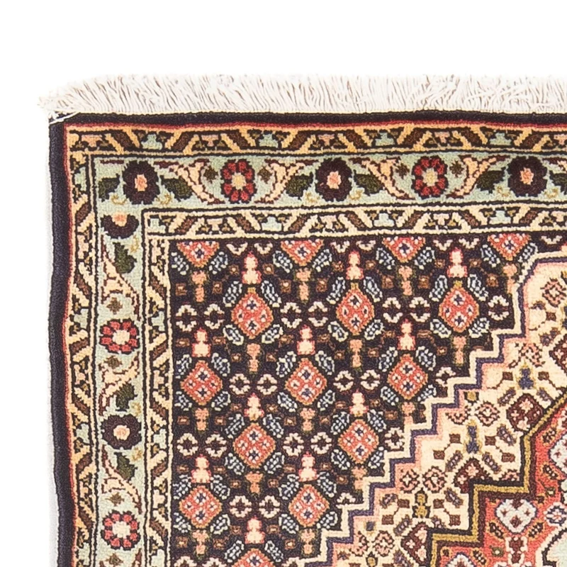 Senneh Teppich 78x105cm - Perserteppich - dunkelblau