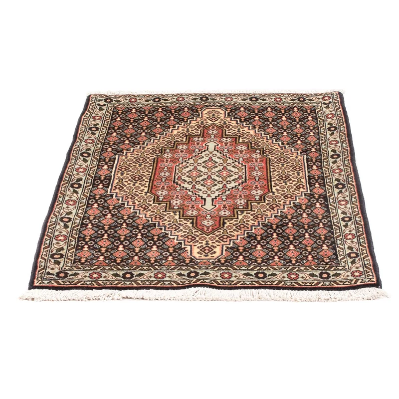 Senneh Teppich 78x105cm - Perserteppich - dunkelblau
