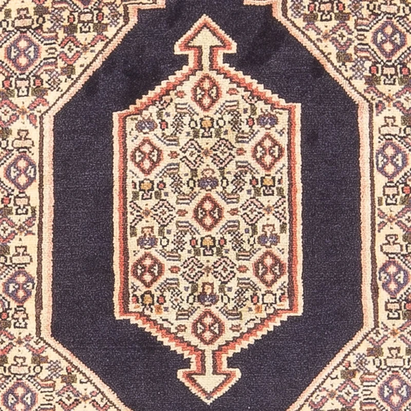 Senneh Teppich 74x112cm - Perserteppich - dunkelblau