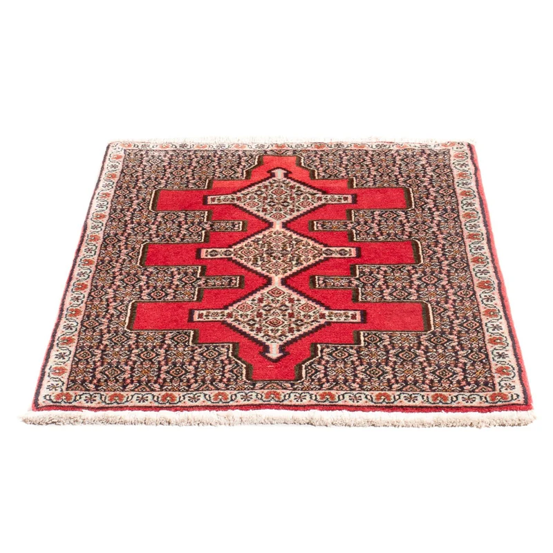 Senneh Teppich 72x98cm - Perserteppich - rot