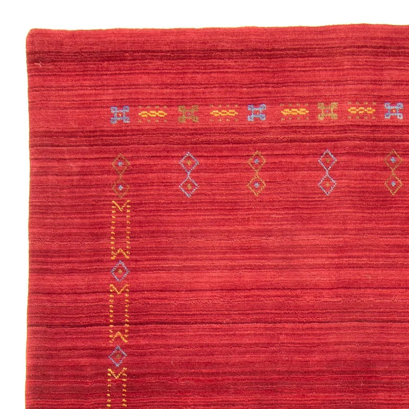 Loribaft Loom Teppich 170x240cm - Wollteppich - dunkelrot