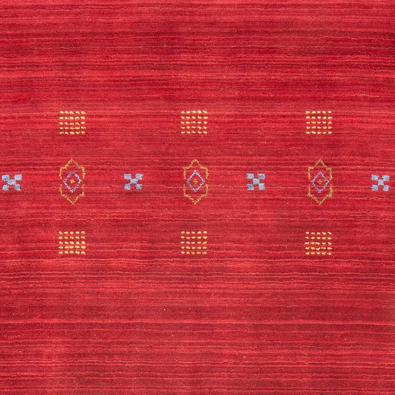 Loribaft Loom Teppich 170x240cm - Wollteppich - dunkelrot