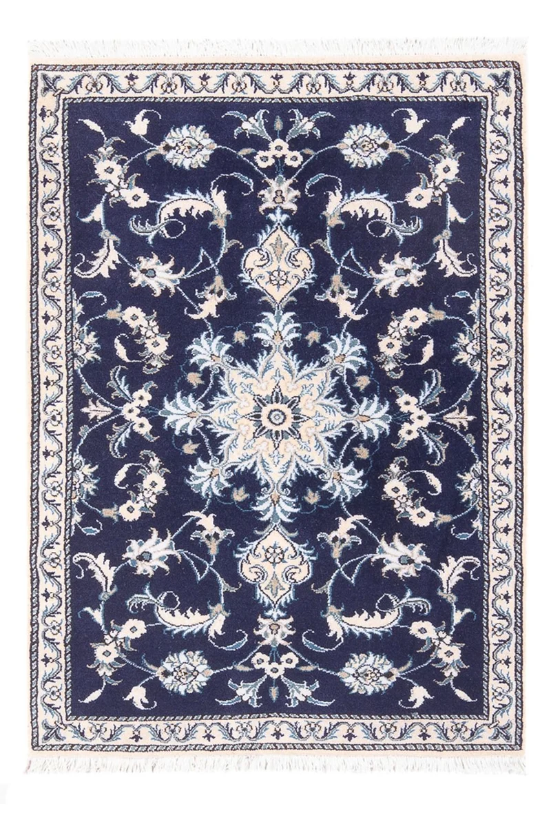 Nain Teppich 90x140cm - Perserteppich - dunkelblau
