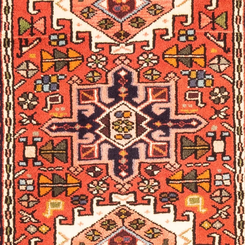 Qaraja Teppich 70x280cm - Perserteppich - rot