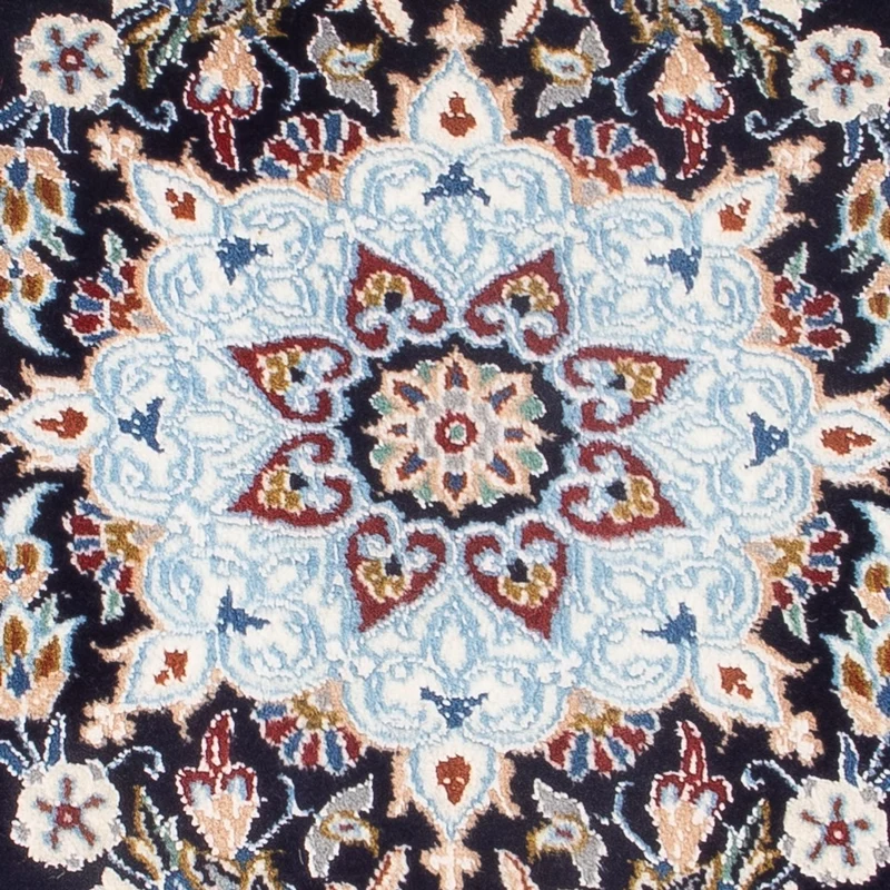 Nain - 6La Teppich 50x75cm - Perserteppich - hellblau