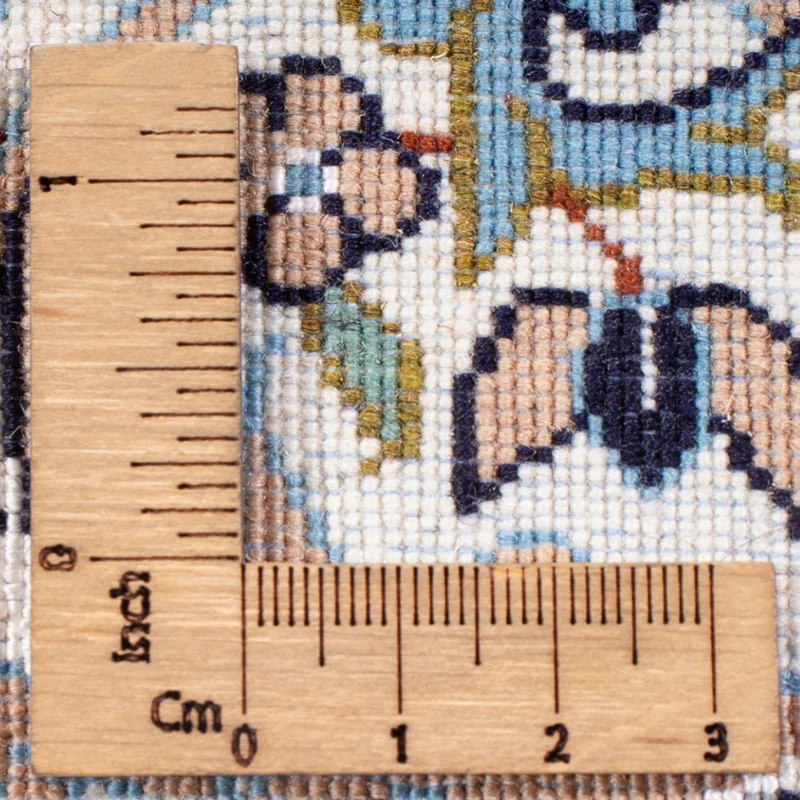 Nain - 6La Teppich 50x75cm - Perserteppich - hellblau